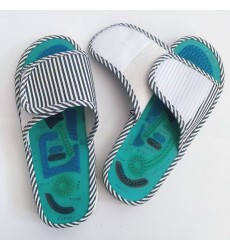 Тапочки массажные на липучке регулирующей полноту стопы с магнитом. 1пара. (Мужские)